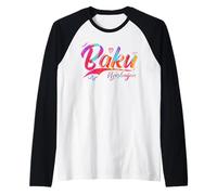 Baku Azerbaijan | Vacation Travel Camiseta Manga Raglan