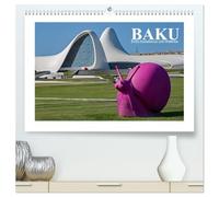 Baku - Erdöl, Sozialismus und Welterbe (hochwertiger Premium Wandkalender 2026 DIN A2 quer), Kunstdruck in Hochglanz: Die Hauptstadt Aserbaidschans am ... der sozialistischen Epoche und der Moderne.