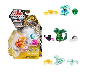 Bakugan Evolutions, Power Up Pack, Figura de acción True Metal Bakugan y Nanogan, Juguetes para niños de 6 años en adelante, los Estilos Pueden Variar, como se ve en Roblox, NETLIX y Pop TV