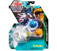 BAKUGAN 'Evolutions' Starter Pack con 3 Bolas (Ultra Haos Howlkor, Basic Aurelus Trox, Basic Aquos Pegatrix)