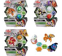 Bakugan Paquete de iniciación de 3 Figuras de acción coleccionables Fused Hydorous x Trhyno Ultra, Armored Alliance (los Estilos varían)