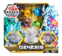 BAKUGAN Evolutions' Genesis Collection-Juego de 8 Unidades, Incluye 2 Luces de acugan con LED Integrados, Multicolor, Talla única (Spin Master 6064120)