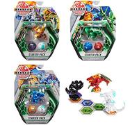 BAKUGAN Starter Pack de 3, Sharktar Ultra, Figuras de acción coleccionables de Geogan Rising