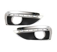 BAKUGO 2 Piezas LED Luz De Circulación Diurna Luz Antiniebla Luz Parachoques Delantero DRL Luz De Señal De Vuelta para Hyundai IX35 2010 2011 2012-White