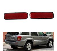 BAKUGO 2 Piezas Reflector Parachoques Trasero Coche Piloto De Freno para Jeep Grand Cherokee 1999-2006