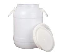 BAKULI Cubo Plástico Calidad Alimentaria Contenedor Tanque Almacenamiento Agua Espesado Vertical Tapa Sellado Miel/fermentación Gran Capacidad(60L)