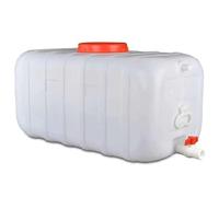 BAKULI Depósito Agua Emergencia Resistente Contenedor Plástico Grueso con Grifo Actividades Aire Libre Ideal Senderismo Emergencias Huracanes(300l)