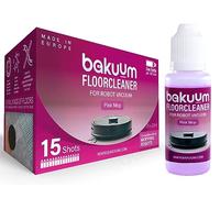 BAKUUM Fregasuelos Monodosis Concentrado Limpiador Robot Aspirador, Potente Aroma Duradero Sin Marcas ni Rayas. Parque, Tarima, Cerámicos, Porcelánicos, Baldosas.15 Botellas de 20ml.