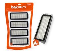 BAKUUM Pack 4 Filtros alto rendimiento para Cecotec Conga X50 | X50 X-treme | Conga X70