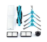 BAKUUM Pack x1 rueda x1 rodillo x4 Cepillos laterales x2 Filtros deposito solidos x2 Filtros dep. mixto de líquidos para Cecotec Conga Series 5090, 6090 y 7090