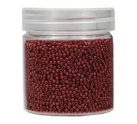 Bala&Fillic Cuentas de semilla de 2 mm redondas 10000 unidades 110 gramos en caja de 12 0 mate perlas de semilla de café pequeñas artesanales perlas para hacer joyas pendientes de anillo (mate Coffe)