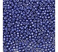 Bala&Fillic Cuentas de semillas de color azul marino de 3 mm, alrededor de 3600 unidades/100 gramos en bolsa, cuentas de cristal 8/0 para hacer pulseras, collares, aretes (azul marino)