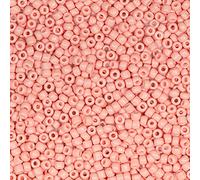 Bala&Fillic Cuentas de semillas de color rosa piel de 3 mm, alrededor de 3600 unidades/100 gramos en bolsa, cuentas de cristal 8/0 para hacer pulseras, collares y aretes (rosa piel)