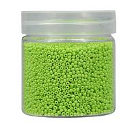 Bala&Fillic Cuentas redondas de 2 mm para enhebrar, 10.000 unidades/110 gramos en caja, 12/0 cuentas de cristal Chartreuse pequeñas cuentas para hacer joyas, pendientes, pulseras, collares