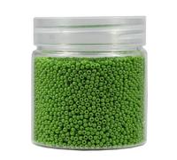 Bala&Fillic Cuentas redondas de 2 mm para enhebrar, 10.000 unidades/110 gramos, en caja, 12/0, perlas de cristal verde oliva, pequeñas cuentas para hacer joyas, pendientes, pulseras, collares (verde