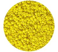 Bala&Fillic Perlas de cristal de 4 mm, color amarillo claro, para enhebrar, 6/0 perlas para pulseras, perlas para hacer joyas tú mismo (amarillo claro)