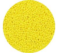 Bala&Fillic - Perlas de semilla (2 mm, ligeras, 9000 unidades, 100 gramos, en bolsa, 12/0 ligeras, color amarillo, pequeñas, para hacer joyas, pulseras necklace (Light Yellow)