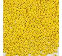 Bala&Fillic - Perlas de semilla (3 mm, 3600 unidades, 100 gramos), 8/0 cuentas de cristal para hacer pulseras, collares y pendientes (Banana Amarillo)