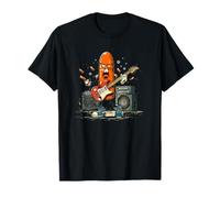 Bala Naranja con Guitarra Genial para Amantes de Las Armas Camiseta
