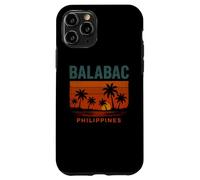Balabac Filipinas Isla Filipina Retro Beach Design Carcasa para iPhone 11 Pro