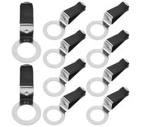 Balacoo 10 Unidades Clips para Ventilación de Coche Negro Rotación 360°, Clips para Ambientador de Coche Diy, Soporte Plástico Resistente para Accesorios Aire Acondicionado y Fragancia