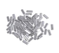 Balacoo 100 dijes de palabras inspiradoras, bendecidos, motivacionales, mensajes, colgantes, collares, pulseras, accesorios para hacer joyas (plata)