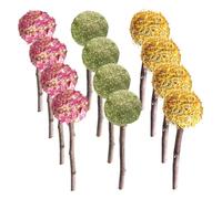 Balacoo 12 Palitos Masticables para Mascotas Pequeñas Formas Únicas, Hechos de Madera y Materiales Naturales, Ideales para Moler Dientes y Distraer de Morder Muebles