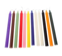 Balacoo 12piezas Pack De Velas Cónicas De Colores Velas Pequeñas Para Decoración Hogar Para Bodas Fiestas y Cenas Románticas