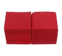Balacoo 150 Unidades Servilletas para Obsequios y Mesas de Comedor Rojas Elegantes de Papel Desechables y Ligeras de Cóctel