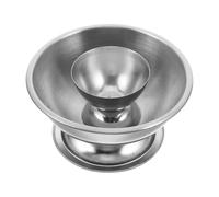 Balacoo 2 Piezas Cuencos para Mezclar de Acero Inoxidable Resistentes al Calor, Cuenco de Metal para Joyería y Limpieza Diaria, Solución Completa para Cuidado de Plata