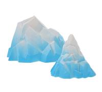 Balacoo 2 Piezas Decoración de Acuario Iceberg para Paisaje Acuático Adorno Resistente y Seguro para Peceras Fácil de Instalar y Cambiar Diseño