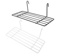 balacoo 2 piezas Sundeck Wire Play Conure accesorios pájaros jaula de hierro loro hogar portátil para estante juguetes de metal cacatúa, plataforma rectangular soporte de juego un interesante