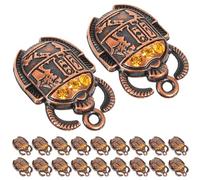 Balacoo 20 Piezas de Colgantes de Escarabajo Egipcio Antiguo para Fabricación de Joyas Diy, Aleación Única para Pulseras y Cadenas de Cintura