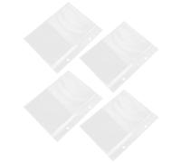 Balacoo 20 Piezas Páginas de Recarga de Fotos, Páginas del Álbum Rellenables, Transparentes, de Plástico, para Postales y Tarjetas de Recetas
