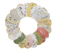 Balacoo 20 Piezas Tarjetas de Papel Diseño Vintage y Caligrafía China Inspiradora para Ocasiones Versátiles y Mensajes de Felicitación Coleccionables
