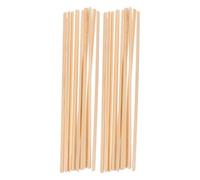 Balacoo 20 Tiras Triangulares de Madera Beige para Molduras de Ventana, Estructura Estable y Amigable para Bricolaje, Ideales para Manualidades en Aula y Marcos de Mosquiteros