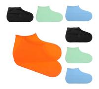 Balacoo 4 Pares Fundas Reutilizables de Zapatos y Antideslizantes Impermeables Látex Tallas 38-46, Protección para Actividades al Aire Libre para Lluvia y Barro