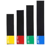 Balacoo 4 Piezas Correa de Silenciador de Platillos de Batería Flexible y Elástica de Poliéster para Práctica, Reduce Volumen en Platillos de 14, 16, 18 y 20 Pulgadas
