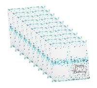 Balacoo 40 piezas Servilletas Desechables Azul con Plateados para Fiestas Cumpleaños Bodas Elegantes Limpieza Fácil Paquete Unidades
