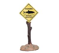 Balacoo Acuario Adornos Divertidos Señales de Advertencia de Tiburones Pecera Decoración de Resina Artesanía Decoración del Paisaje para Acuario Pecera Hogar