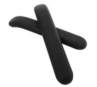 Balacoo Almohadillas Ajustables para Reposabrazos 2 Piezas Negras de PU de Silla de Oficina Ideales para Embarazadas y Personas Mayores en Despacho