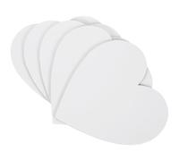 Balacoo Bloc de Dibujo Profesional 5 Piezas Lienzos Forma de Corazón 5.9X5.9 Pulgadas Algodón para Pintura Acrílica y Óleo para Sesiones de Pintura y Actividades Creativas