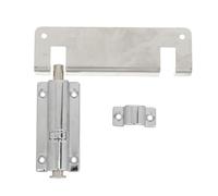 Balacoo Cerradura de Seguridad para Puertas Correderas de Vidrio Pestillo de Acero Inoxidable Resistente Instalación Superior Inferior para Ventanas y Puertas Interiores de Hogar Hotel
