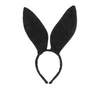 Balacoo Diadema Orejas Conejo Negro Punta para Cosplay Fiesta Halloween Pascua Accesorio