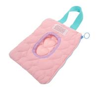 Balacoo Dispensador Portátil Tapa Abatible de Toallitas Húmedas de Algodón Rosa Colgante para Bolsa de Pañales para Adecuado para Viajes y Uso Infantil Viajes y Uso Infantil