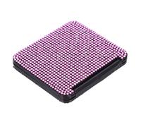 Balacoo Espejo Compacto Vintage Brillantes, Plegable Portátil para Bolso | Rosa, Cubierta Protectora y Acabado Elegante, Adecuado para Retoques y Viaje, para Chicas y Entusiastas del Maquillaje