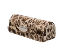 Balacoo Estuche para Pintalabios Espejo y Funda Protectora Marrón Claro, Organizador Individual para Maquillaje, Compacto y Portátil para Uso en Viajes y Bolsos de Mujeres