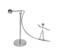 Balacoo Figura de Equilibrio en Forma de Deportista Acuático Giratorio para Escritorio Diseño de Hierro, Adorno Estable y Juguete Educativo para Oficina y Hogar