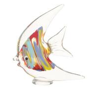 Balacoo Figurita Decorativa de Pez de Cristal Mini Hecha a Mano | Vidrio Transparente, Superficie Lisa y Redondeada, Fácil de Limpiar, para Repisa y Alféizar