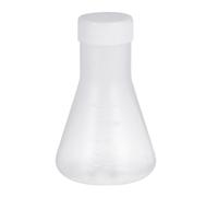 Balacoo Frasco Erlenmeyer de Plástico Pp 50 Ml con Tapa y Base Sólida, Medición Precisa y Fácil Observación para Equipo de Laboratorio en Educación E Investigación, Pack Varios estilos